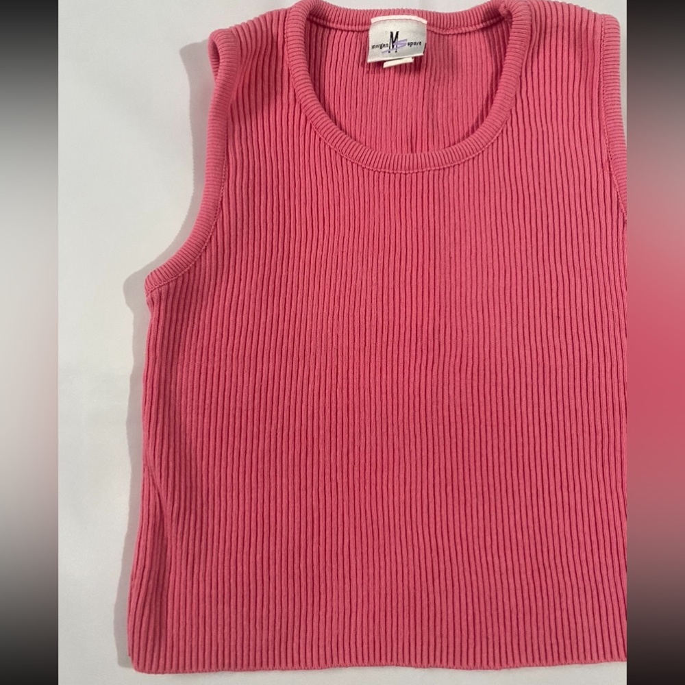 Morgan Sport Ribbed Y2K Tank Top - Picture 3 of 12